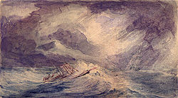 The Flying Fish in a gale, as drawn by Alfred Thomas Agate USS Flying Fish (1838) in a gale.jpg