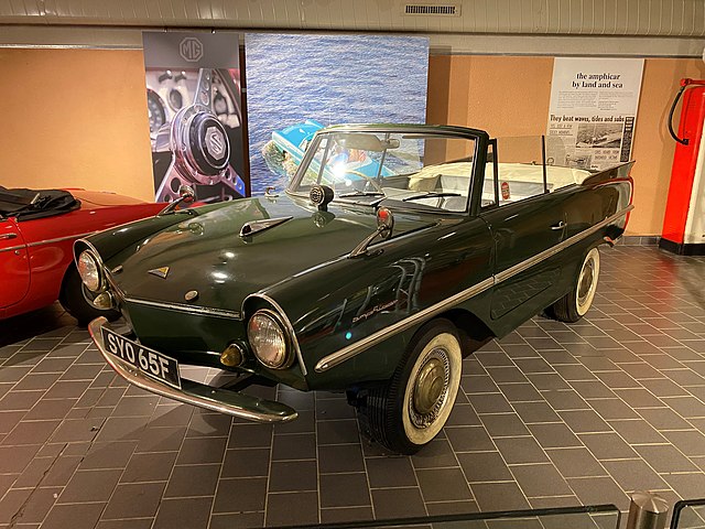 An Amphicar at the Ulster Folk and Transport museum, Northern Ireland.