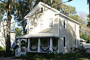 House on Union Street in Brunswick, Georgia, US. Part of the Brunswick Old Town Historic District on the National Register of Historic Places This is an image of a place or building that is listed on the National Register of Historic Places in the United States of America. Its reference number is 79000727.