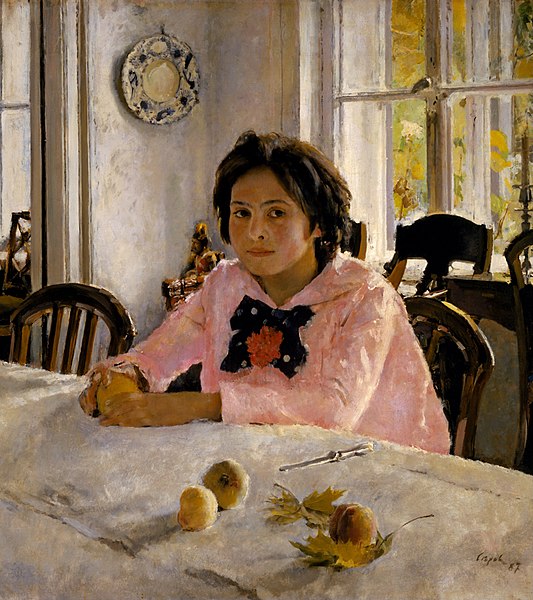 File:Valentin Serov - Девочка с персиками. Портрет В.С.Мамонтовой - Google Art Project.jpg