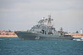 Vice-Admiral Kulakov meninggalkan Portsmouth, UK pada Ogos 2012.