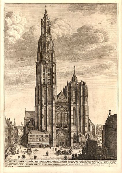 File:View of west end of Antwerp Cathedral by Wenceslaus Hollar.jpg