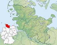 Location map of Schleswig-Holstein