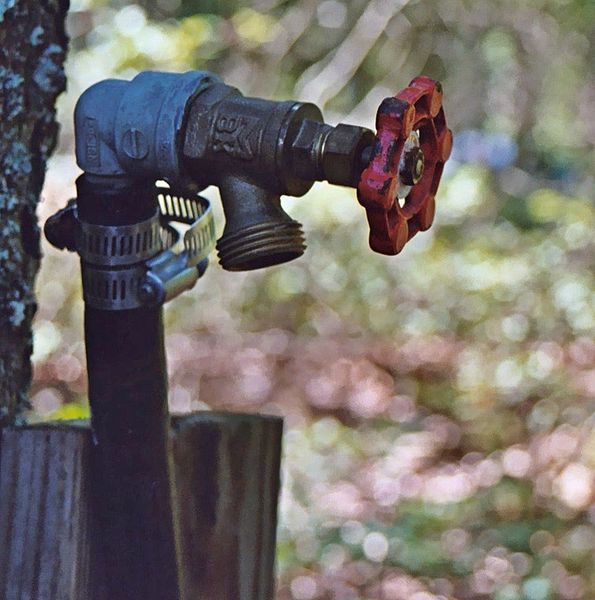 Exterior spigot (also known as a "shut-off valve", "hose hydrant", "hose bib", or "silcock").