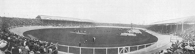 The White City Stadium during the 1908 Summer Olympics