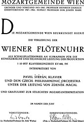 Wiener Flötenuhr 1971