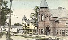 View of library in c. 1915