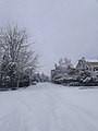 Una vista desde la calle 543 nevada