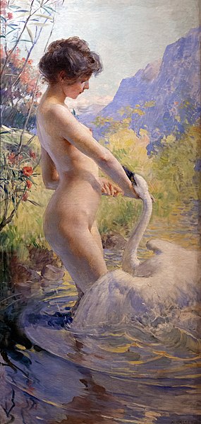 File:(Agen) Léda et le cygne - Antoine Calbet - 1901 - Musée des Beaux-Arts d'Agen.jpg