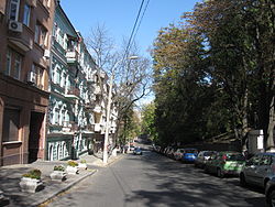 Обсерваторная улица в Киеве (октябрь 2010 года)