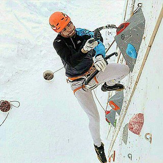 Mohammad Reza Safdarian Iranian ice Climber