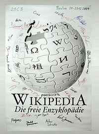 Poster with signatures of attendees