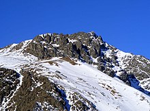 La montagna innevata dal truc Censurano (Condove)