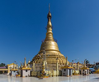 Botataung Pagoda Buddhist Pagoda in downtown Yangon, Myanmar