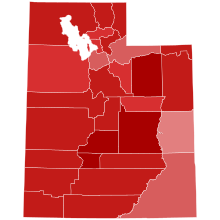 2022 Utah Treasurer Election results map by county.svg