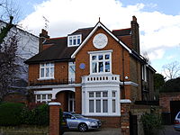 26 Gwendolen Avenue in Putney, where Beneš lived between 1938 and 1940.