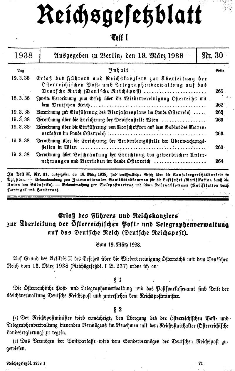 Die Deutsche Postgeschichte 1919–1945 800px-38%C3%B6sterreich