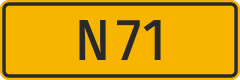 Bypass route plate (Slovakia)