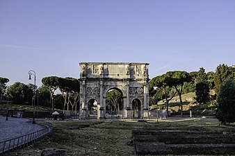 Arch of Constantine, Rome, unknown architect, 316 AD