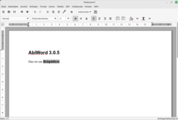 AbiWord 3.0.5 Linux Mint-on