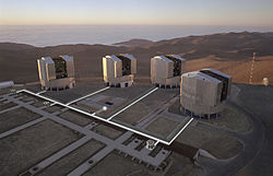 ארבעת הטלסקופים הגדולים במצפה
