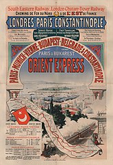 Cartaz de propaganda da Orient Express