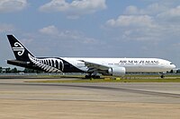 Air New Zealand, Boeing 777-300ER, ZK-OKR - LHR (14476471274).jpg