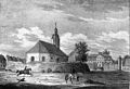 Kirche, Zustand um 1840, ca 1877 abgerissen