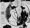 "The lady who made her money in dressmaking saying "good morning" to the lady who inherited hers," The Millinery Sale, November 5th, 1916