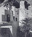 An old photograph of Goddess Chamunda Mata's Temple on Dewas Tekri (Hill).