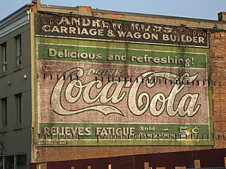 Corner of Ferguson & King Streets, Andrew Ross, onetime business owner of the area. AndrewRossCola.JPG