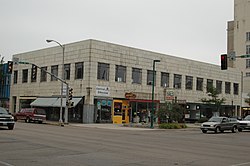 Ankeny building Clinton, Iowa corner looking south-west.JPG