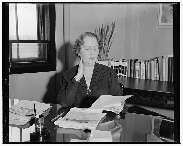 File:Appointed to Social Security board. Washington, D.C., Dec. 22. Assistant WPA Administrator Mrs. Ellen S. Woodward has been appointed a member of the Social Security Board by President LCCN2016874577.jpg