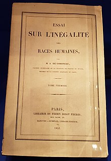 Photograph of the cover of the original edition of An Essay on the Inequality of the Human Races