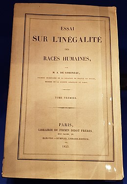 Arthur de Gobineau, Essai sur l'inégalité des races humaines (original).jpg