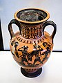 Attic black-figure neck-amphora - ABV extra - fight - Fiesole MCA 178367 - 01