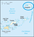 map of the British Virgin Islands, Anegada encircled