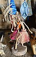 Banana fiber dancing women sculptures