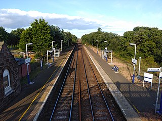 Barry Links railway station Station in Angus, Scotland