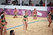 Deutsch: Beachhandball bei den Olympischen Jugendspielen 2018; Tag 5, 10. November 2018; Mädchen, Hauptrunde - Ungarn-Argentinien 1:2 English: Beach handball at the 2018 Summer Youth Olympics at 11 October 2018 – Girls Main Round – Hungary-Argentina 1:2