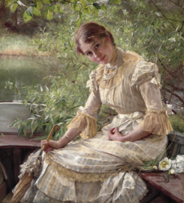 Bertha Wegmann: Portræt af Marie Triepcke, 1885 (Den Hirschsprungske Samling)