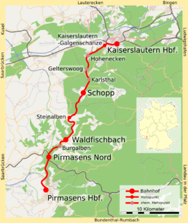 Biebermühl Railway railway line