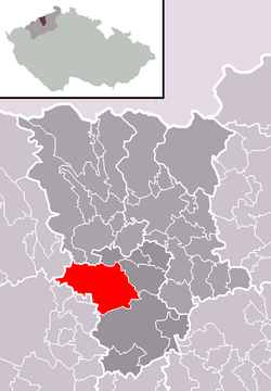 Location in Teplice District