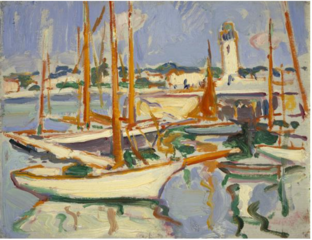 Bateaux à Royan (Samuel Peploe, 1910).