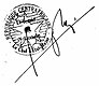 Firma de J.B. Bokassa (Bokassa I)