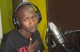 James Kang'ethe, popularly known as Bonoko, is a radio presenter at Ghetto radio, a station known for its reggae themed programmes Bonoko-kenyan-radio-presenter.jpg