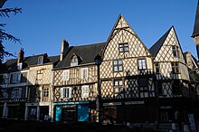 Half-timbered houses in Place Gordaine