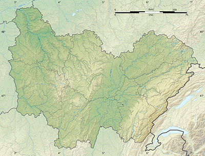 Location map France Bourgogne-Franche-Comté