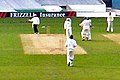 Bradford/Leeds UCCE celebrate after beating Surrey at the Oval on 22 April 2005