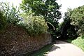 Brick wall and gravel road at Goodnestone Park Kent England 1.jpg